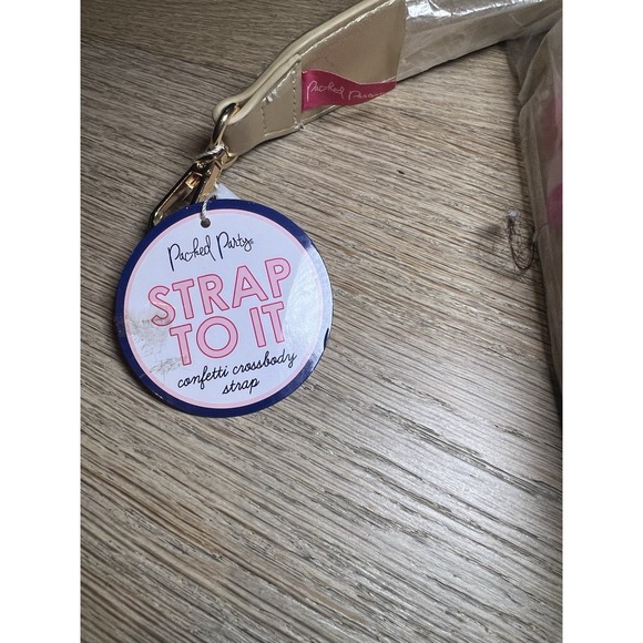 Packed Party Removable Red Confetti Purse Strap NWT - Picture 2 of 7